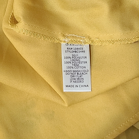 J.O.A. Yellow Floral Print Dress - Picture 9 of 9